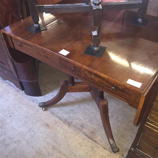 Repro mahogany sofa table(-)